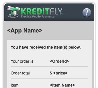 Kreditfly App - Confirm screen
