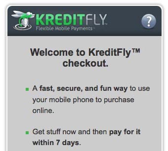 Kreditfly App - Welcome screen